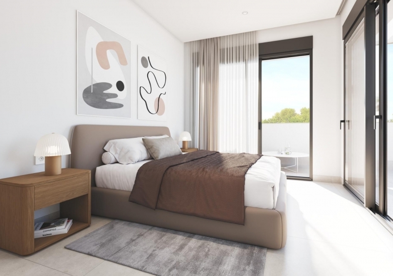 Villa de 3 dormitorios con piscina privada cerca de la playa en Santiago de la Ribera