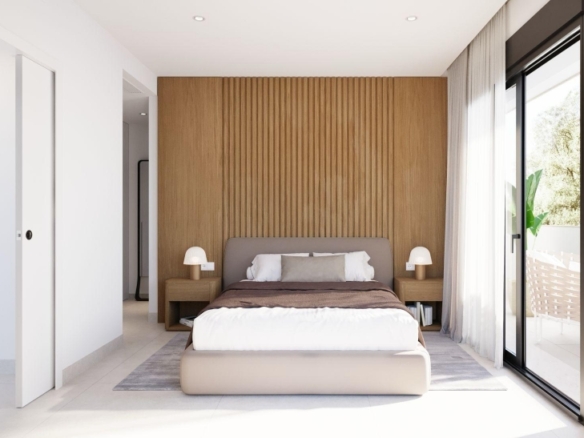 Villa de 3 dormitorios con piscina privada cerca de la playa en Santiago de la Ribera