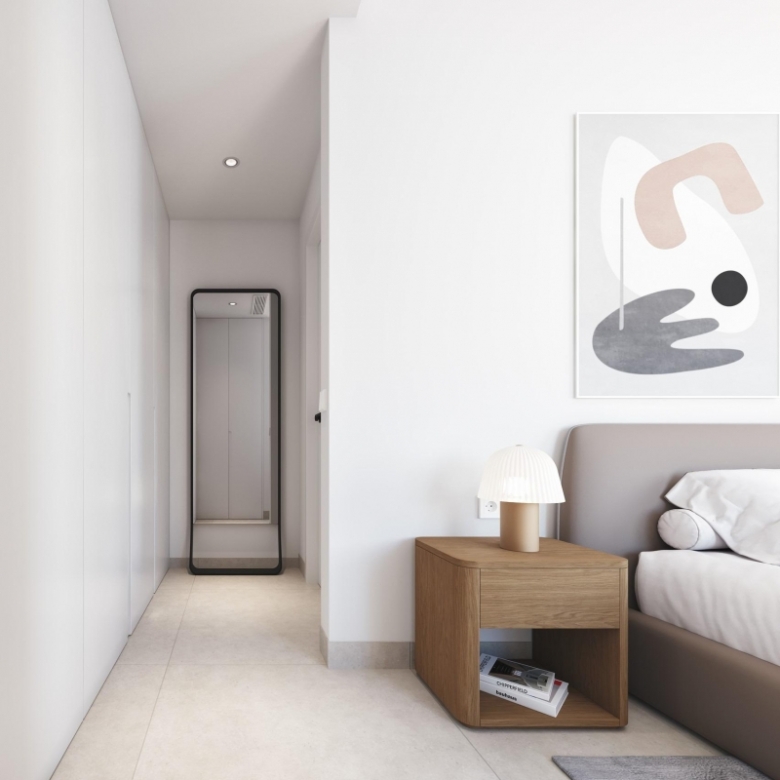 Villa de 3 dormitorios con piscina privada cerca de la playa en Santiago de la Ribera