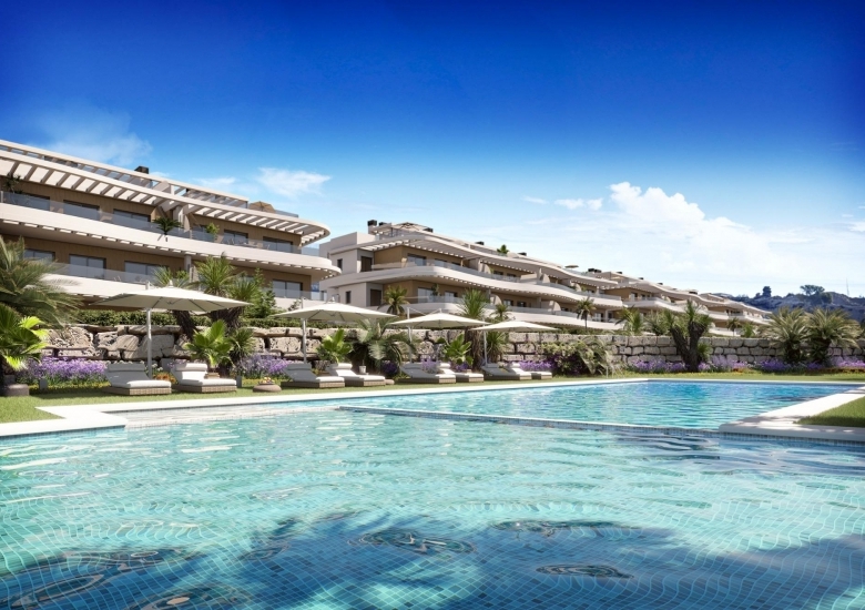 Ático de 2 dormitorios con solarium privado y fantásticas vistas al mar a a la venta en Finestrat