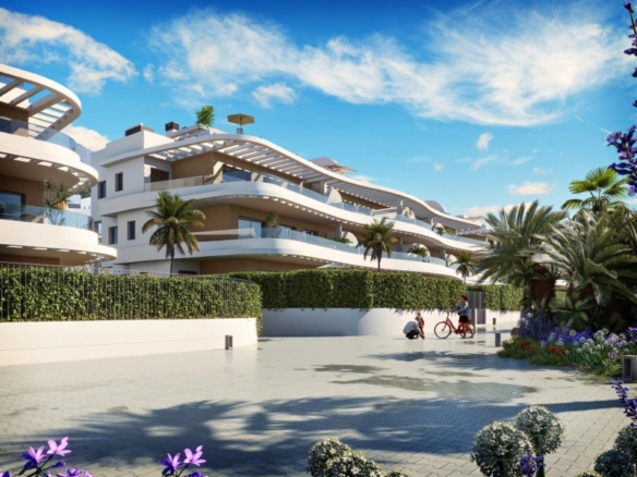 Ático de 2 dormitorios con solarium privado y fantásticas vistas al mar a a la venta en Finestrat