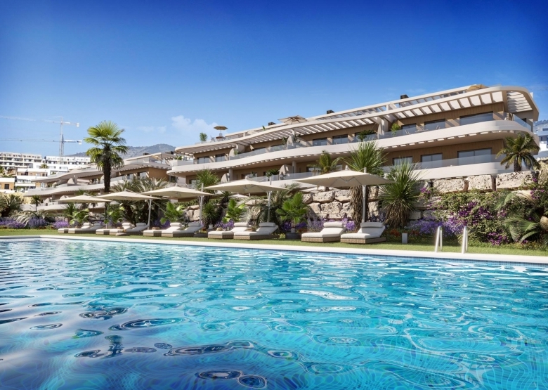 Apartamento de 3 dormitorios con vistas al mar a la venta en Finestrat.