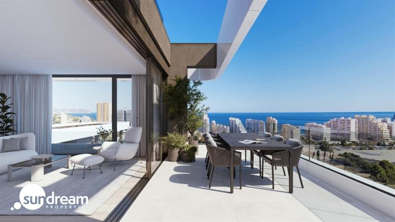 g_42044-16-7 Apartamento de lujo de nueva construcción con 3 dormitorios con vistas al mar a la venta en Calpe, Costa Blanca