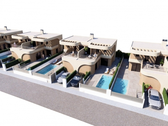 Villa adosada de nueva construcción con 3 dormitorios a la venta en Daya Nueva