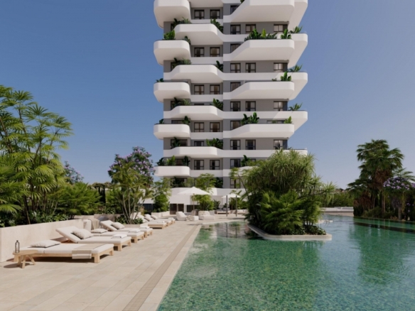 Piso en venta obra nueva Playa Cantal Roig Calpe