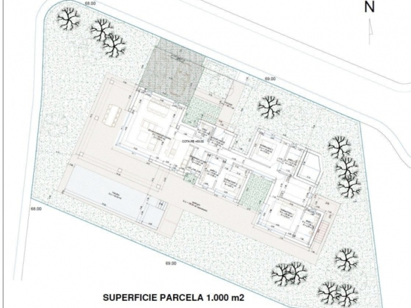 Villa en una sola planta con 4 dormitorios a la venta en Javea