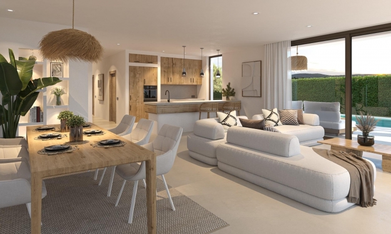 Villa en una sola planta con 4 dormitorios a la venta en Javea