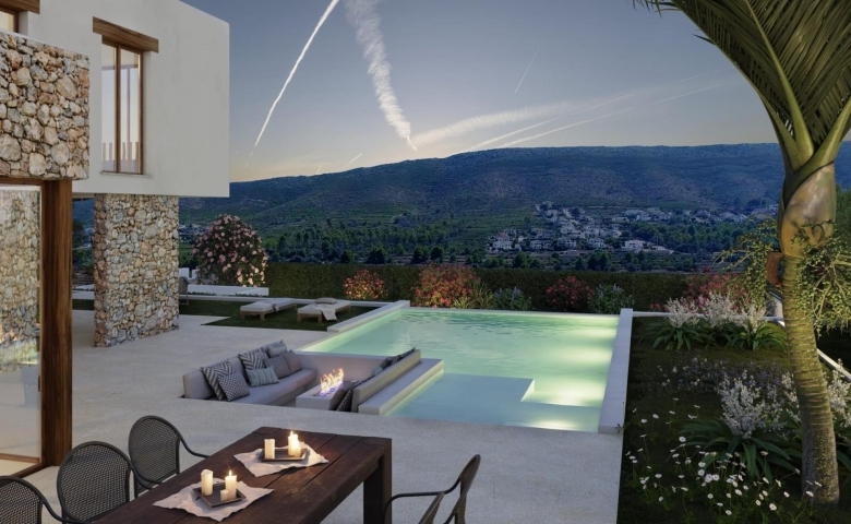 Villa de lujo con 4 dormitorios y vistas panorámicas a la venta en Las Laderas, Jávea