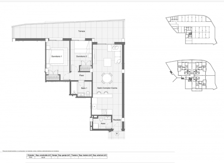 Apartamento de nueva construcción con 2 dormitorios a la venta en Bigastro(Alicante)