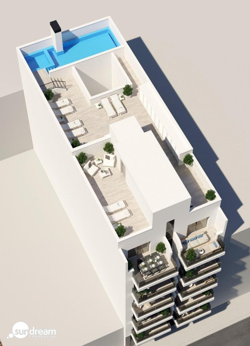 Apartamento de nueva construcción con 3 dormitorios a tan solo 150m de la playa a la venta en Torrevieja