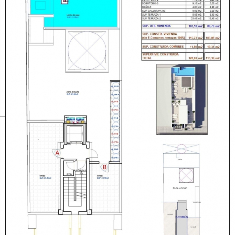Apartamento de nueva construcción con 3 dormitorios a tan solo 150m de la playa a la venta en Torrevieja