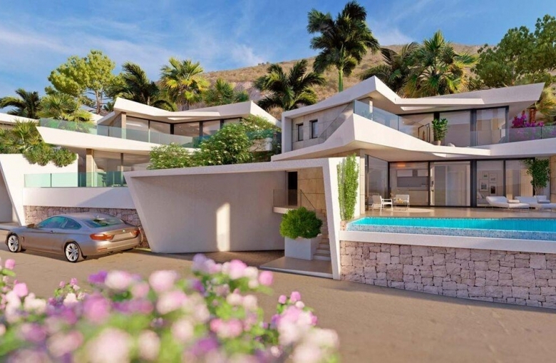 Villa en venta obra nueva vistas al mar en Benitachell