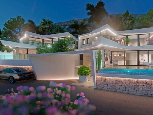 Villa en venta obra nueva vistas al mar en Benitachell