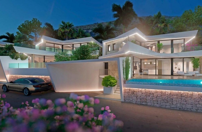 Villa en venta obra nueva vistas al mar en Benitachell