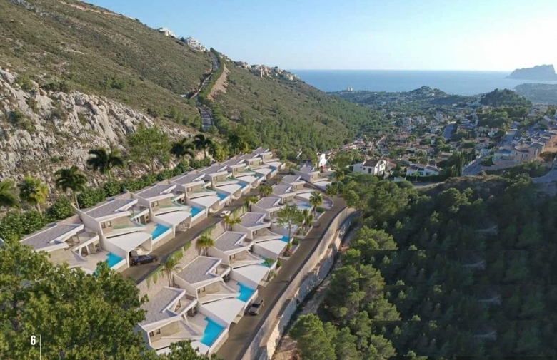 Villa en venta obra nueva vistas al mar en Benitachell
