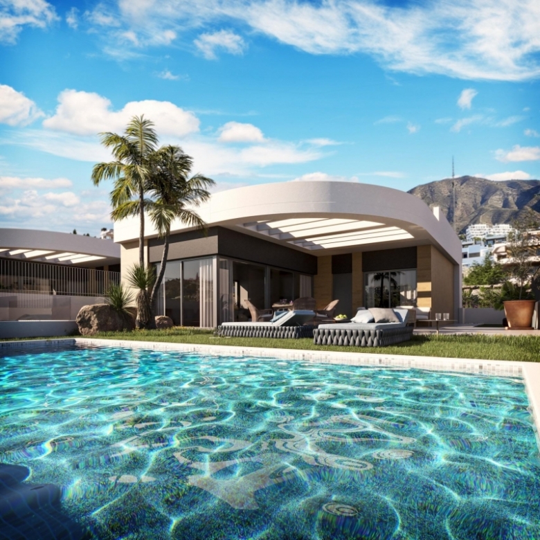 Villa de lujo de 3 dormitorios con piscina privada y  vistas panorámicas al mar en Finestrat