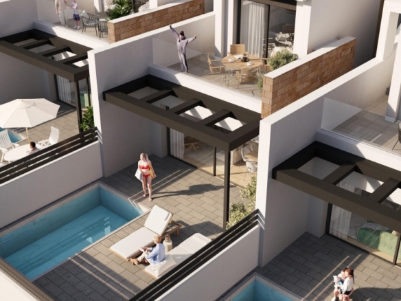 Villa de 3 dormitorios con piscina privada a la venta en Torrevieja