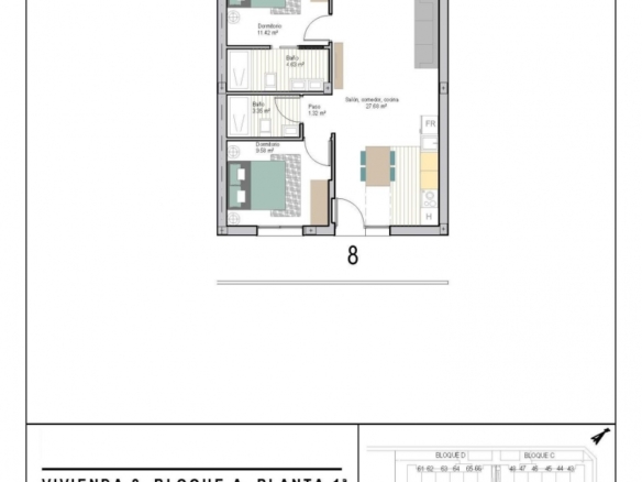 Apartamento de nueva construcción con 2 dormitorios a la venta en San Cayetano, Torrepacheco, Murcia