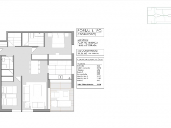 Apartamento de nueva construcción con 2 dormitorios cerca de playa a la venta en Jávea.