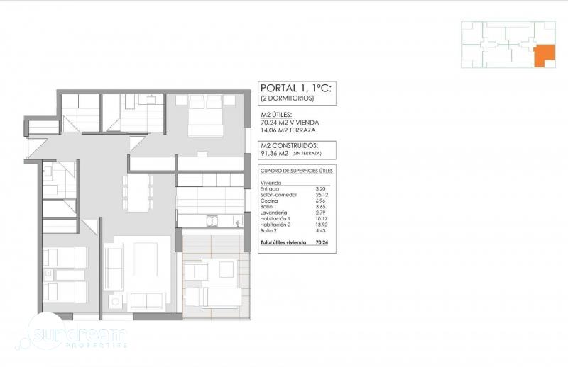 g_42434-9-17 Apartamento de nueva construcción con 2 dormitorios cerca de playa a la venta en Jávea.