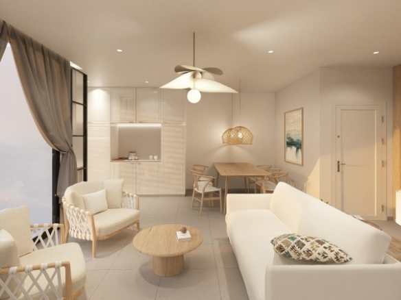 Apartamento de nueva construcción con 2 dormitorios cerca de playa a la venta en Jávea.