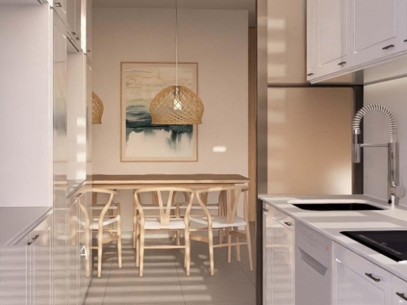 Apartamento de nueva construcción con 2 dormitorios cerca de playa a la venta en Jávea.