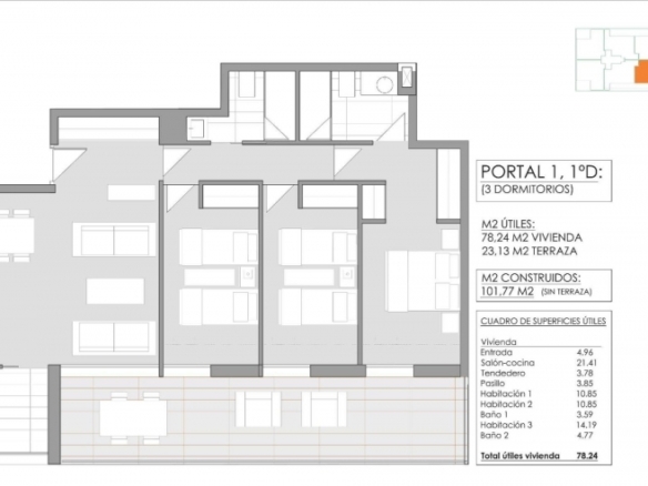 Apartamento moderno de nueva construcción con 3 dormitorios cerca de la playa en Jávea