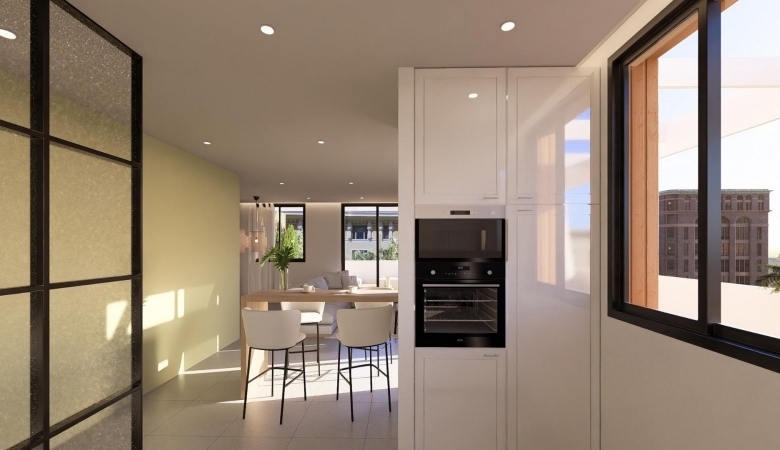 Ático de de nueva construcción con 3 dormitorios a la venta cerca de la playa y el centro deJávea
