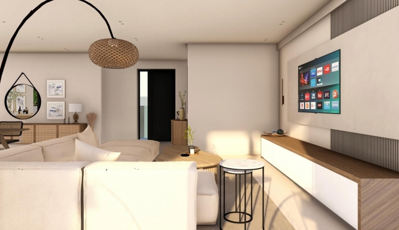 Villa exclusiva de una sola planta con 4 dormitorios y piscina privada en Finestrat.