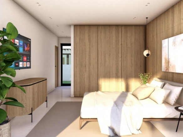 Villa exclusiva de una sola planta con 4 dormitorios y piscina privada en Finestrat.