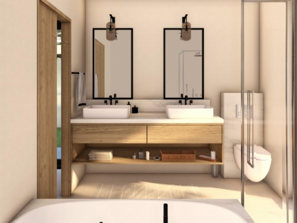 Villa exclusiva de una sola planta con 4 dormitorios y piscina privada en Finestrat.