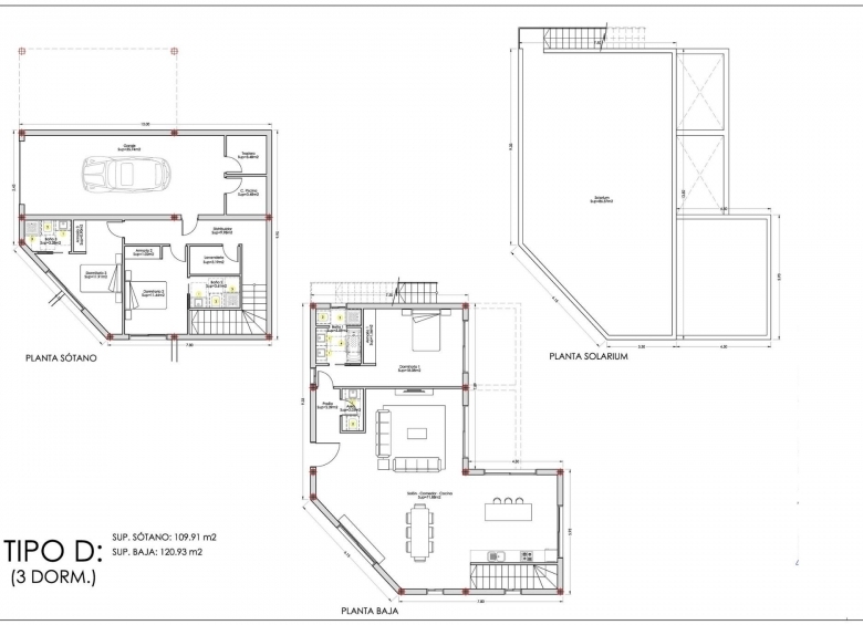 Villa independiente de una sola planta con 3 dormitorios y piscina privada en Finestrat
