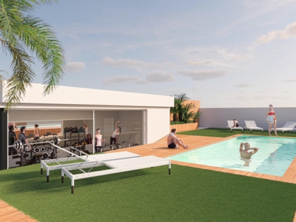 Apartamento turístico de nueva construcción con 1 dormitorio cerca de la playa en Lo Pagán, San Pedro del Pinatar