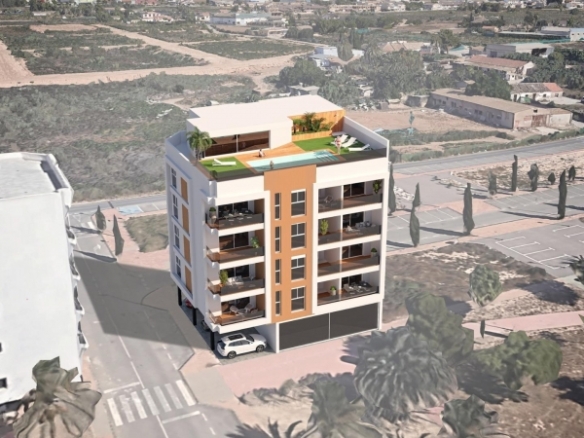 Apartamento turístico de nueva construcción con 1 dormitorio cerca de la playa en Lo Pagán, San Pedro del Pinatar