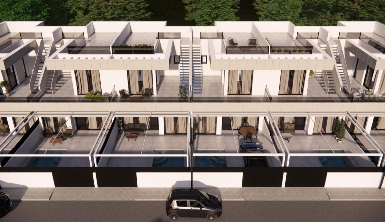 Adosado de nueva construcción con 3 dormitorios y piscina privada a la venta en Rojales