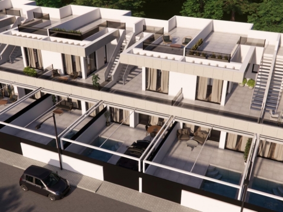 Adosado de nueva construcción con 3 dormitorios y piscina privada a la venta en Rojales