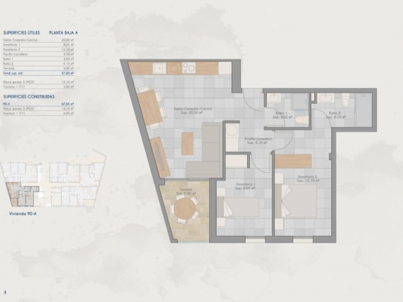 Moderno apartamento de nueva construcción con 2 dormitorios a pocos pasos de la playa en venta (San Pedro del Pinatar)