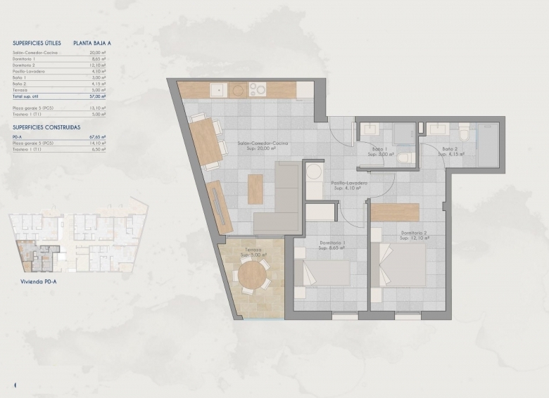Moderno apartamento de nueva construcción con 2 dormitorios a pocos pasos de la playa en venta (San Pedro del Pinatar)