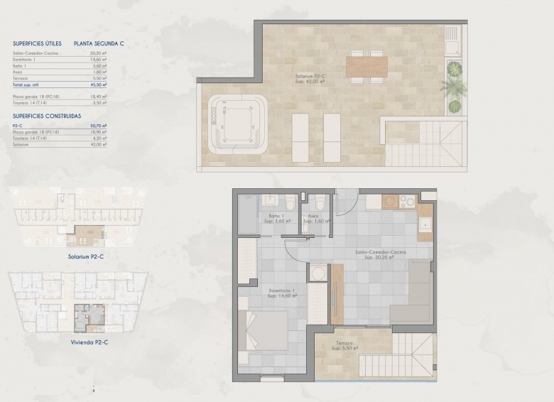 Ático de nueva construcción con 2 dormitorios a 500 metros de la playa en venta (San Pedro del Pinatar)