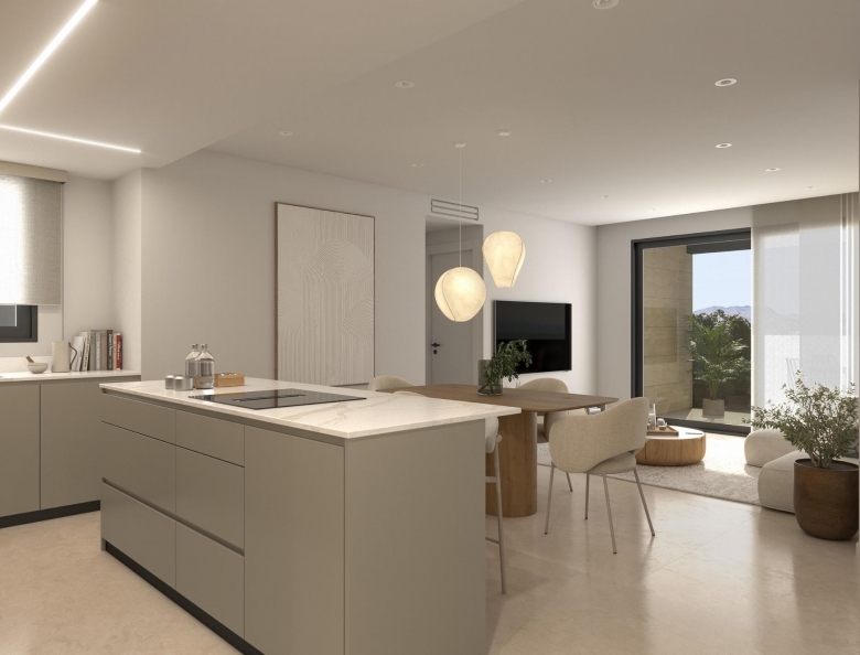 Apartamento moderno con 2 dormitorios y piscina comunitaria en la azotea a la venta en Catral(Alicante)