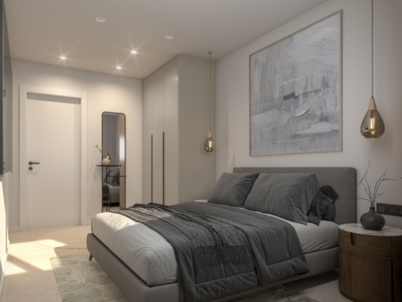 Apartamento moderno con 2 dormitorios y piscina comunitaria en la azotea a la venta en Catral(Alicante)