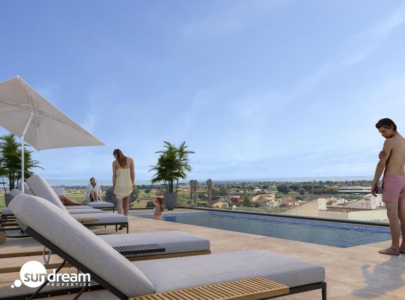 g_42541-25-2 Apartamento nuevo con 3 dormitorios y piscina comunitaria en la azotea del edificio a la venta en Catral(Alicante)