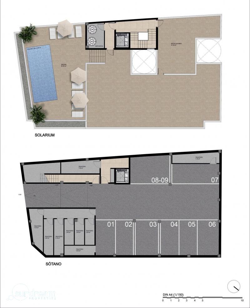 g_42541-25-9 Apartamento nuevo con 3 dormitorios y piscina comunitaria en la azotea del edificio a la venta en Catral(Alicante)