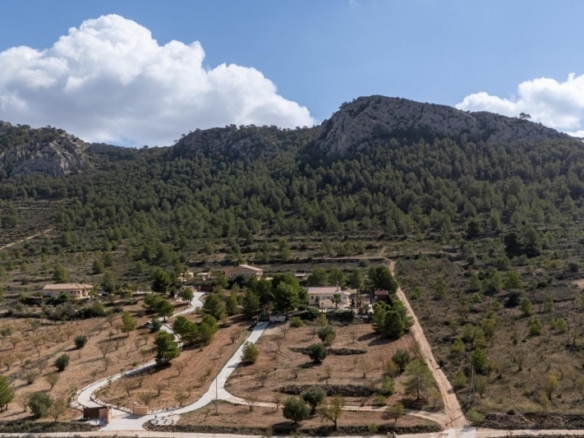 Villa en venta con piscina y terreno El Pinoso Abanilla