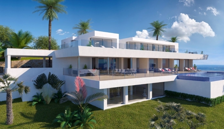 Villa de lujo con 6 dormitorios, piscina infinity y fantásticas vistas al mar en Benitachell(Alicante)