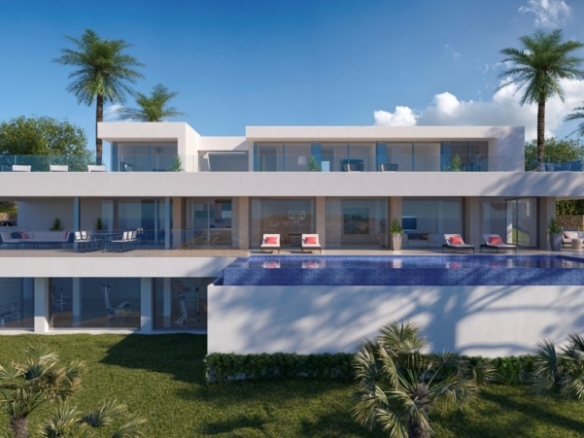 Villa de lujo con 6 dormitorios, piscina infinity y fantásticas vistas al mar en Benitachell(Alicante)