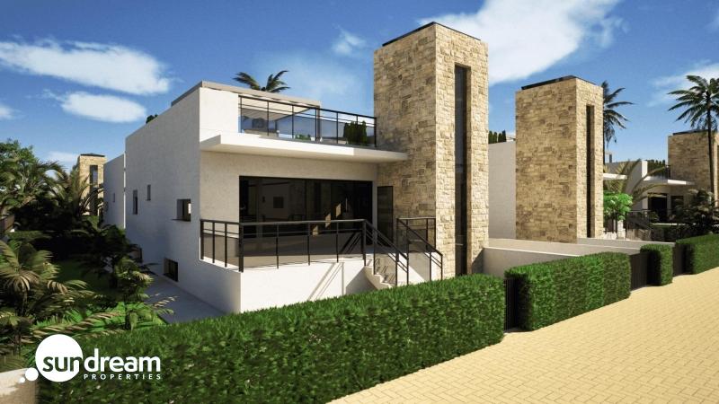 g_42628-33-1 Villa de nueva construcción con 2 dormitorios, solarium privado y sótano en campo de golf en Mazarrón(Murcia)