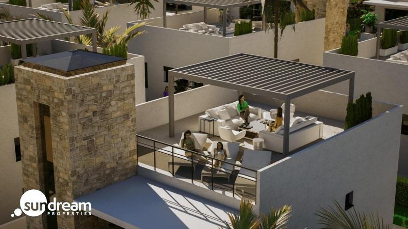 g_42628-33-14 Villa de nueva construcción con 2 dormitorios, solarium privado y sótano en campo de golf en Mazarrón(Murcia)
