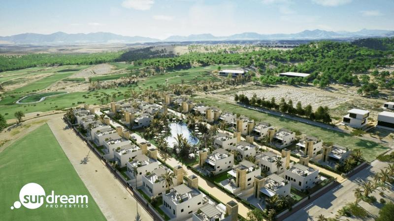 g_42628-33-18 Villa de nueva construcción con 2 dormitorios, solarium privado y sótano en campo de golf en Mazarrón(Murcia)
