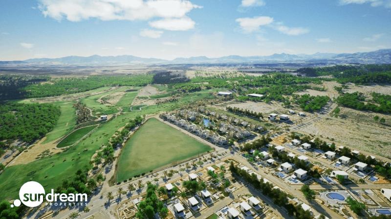 Villa de nueva construcción con 2 dormitorios, solarium privado y sótano en campo de golf en Mazarrón(Murcia)